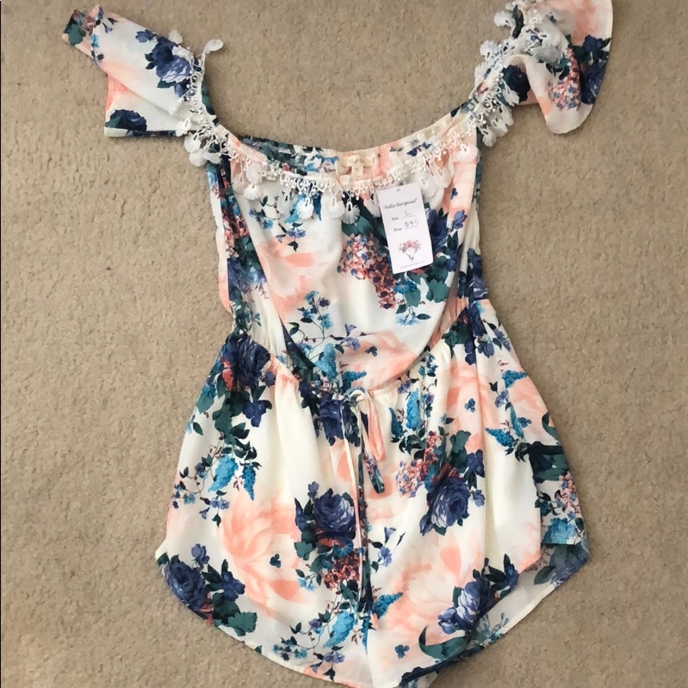 Hello Gorgeous Romper with tags